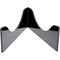 Plymor Black Acrylic Low-Profile Curved Display Easel for Geode, Mineral or Crystal Cluster, 2.625" H x 5.75" W x 6.5" D